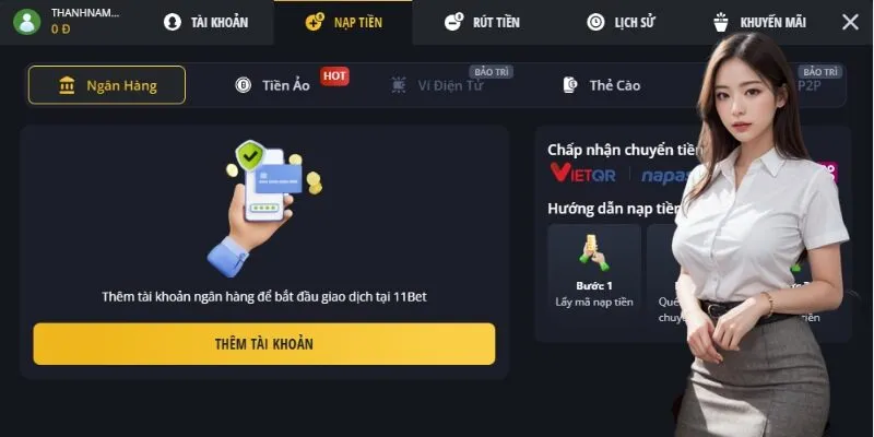 Giao dịch nạp rút tiền tốc độ và thuận tiện