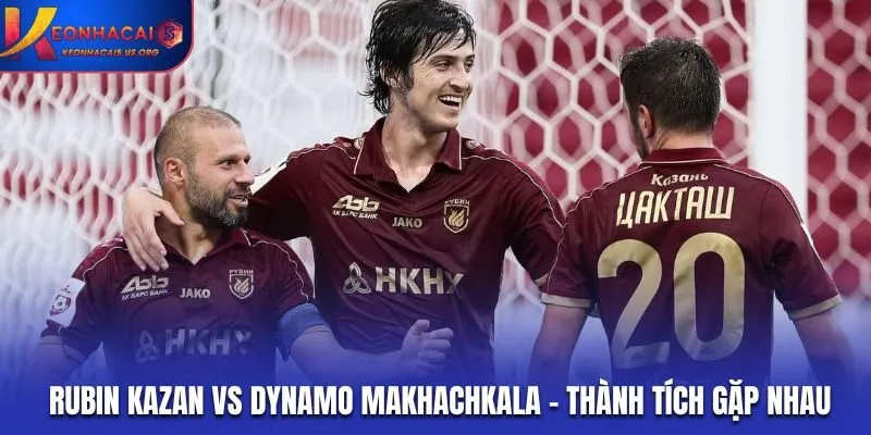 Thông tin đối đầu giữa Rubin Kazan vs Dynamo Makhachkala